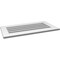 Ekena Millwork Vertical Surface Mount PVC Gable Vent: Functional, w/ 3-1/2"W x 1"P Standard Frame, 34"W x 18"H GVPVE34X1801SF - alternate 2